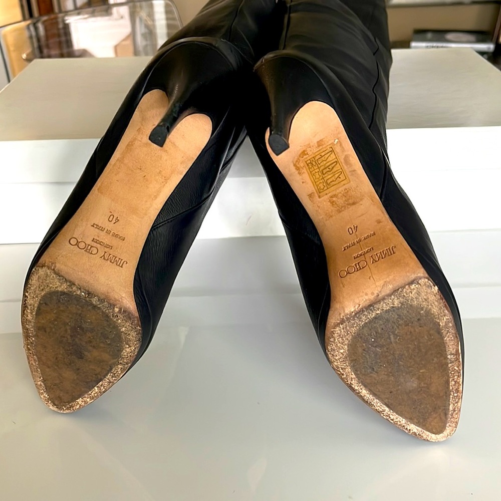 Jimmy Choo Gypsy Calf Leather Black boots - Picture 7 of 12